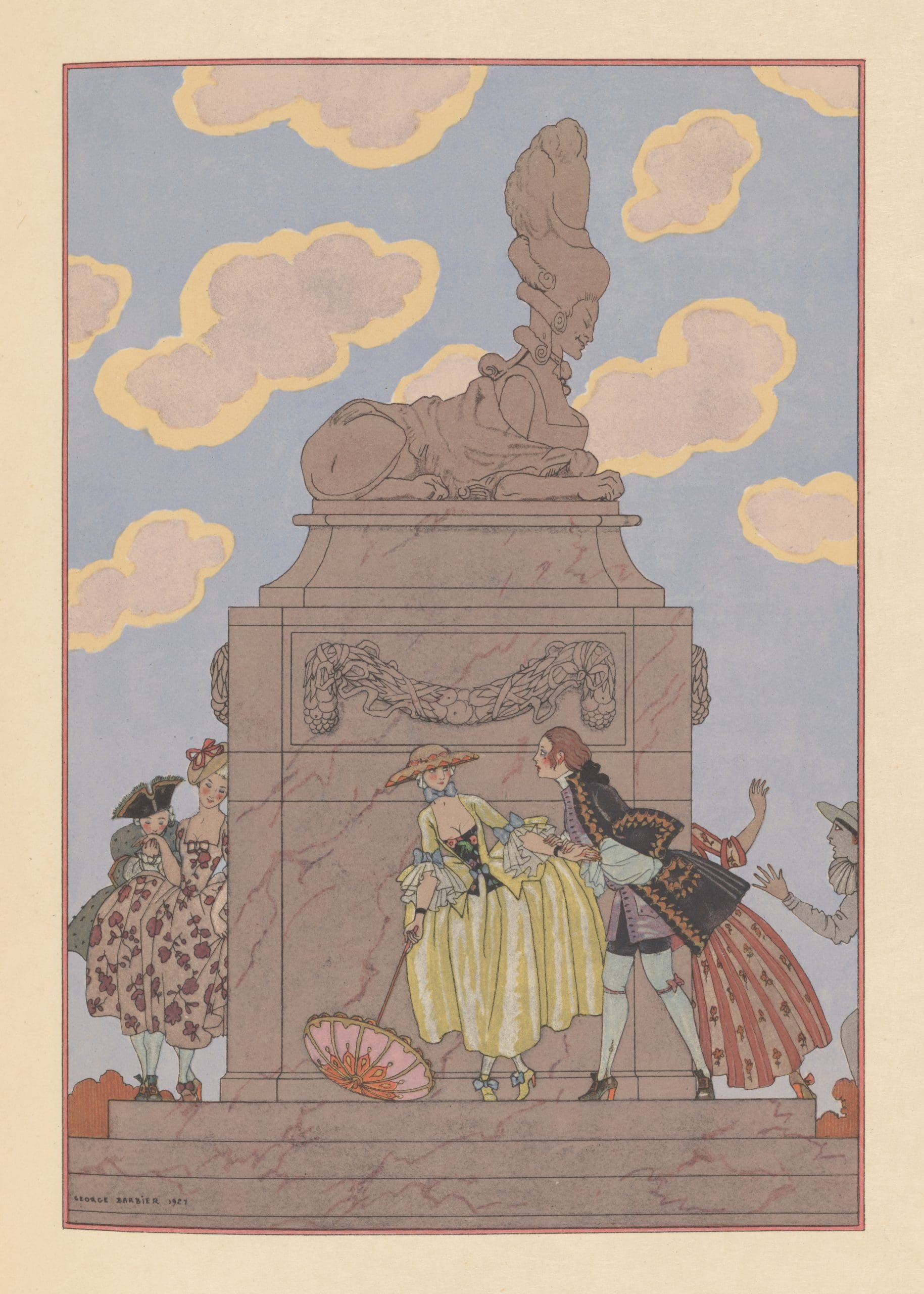 'Lettre', 1921 from Fêtes Galantes © Victoria and Albert Museum, London.