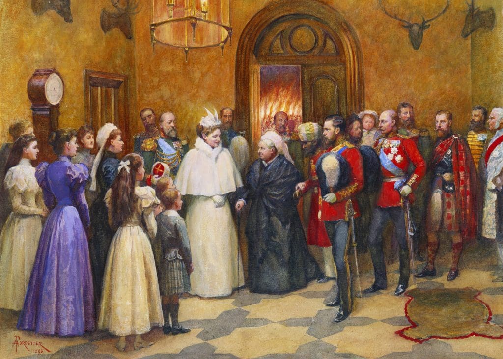 Reception of the Emperor and Empress of Russia at Balmoral